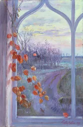 Laternen bei Sonnenuntergang